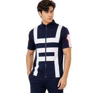 Rolecos My Hero Academia Top Sz. XXL Navy UA Training Cosplay Anime Zip Athletic